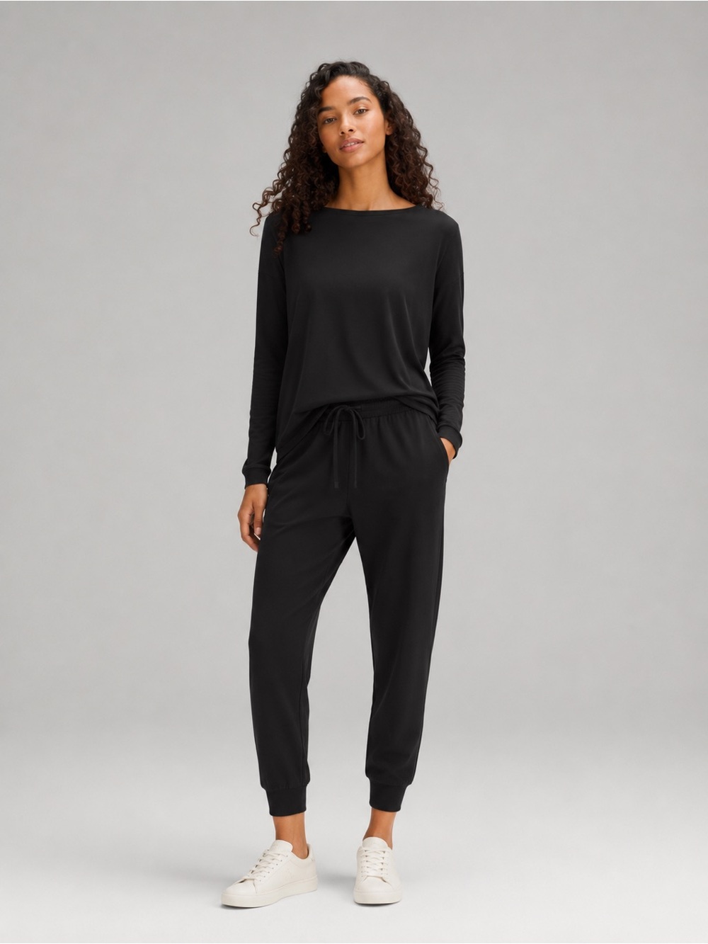 Lululemon Soft Jersey Classic-Fit MR Crop Jogger Black Size 6